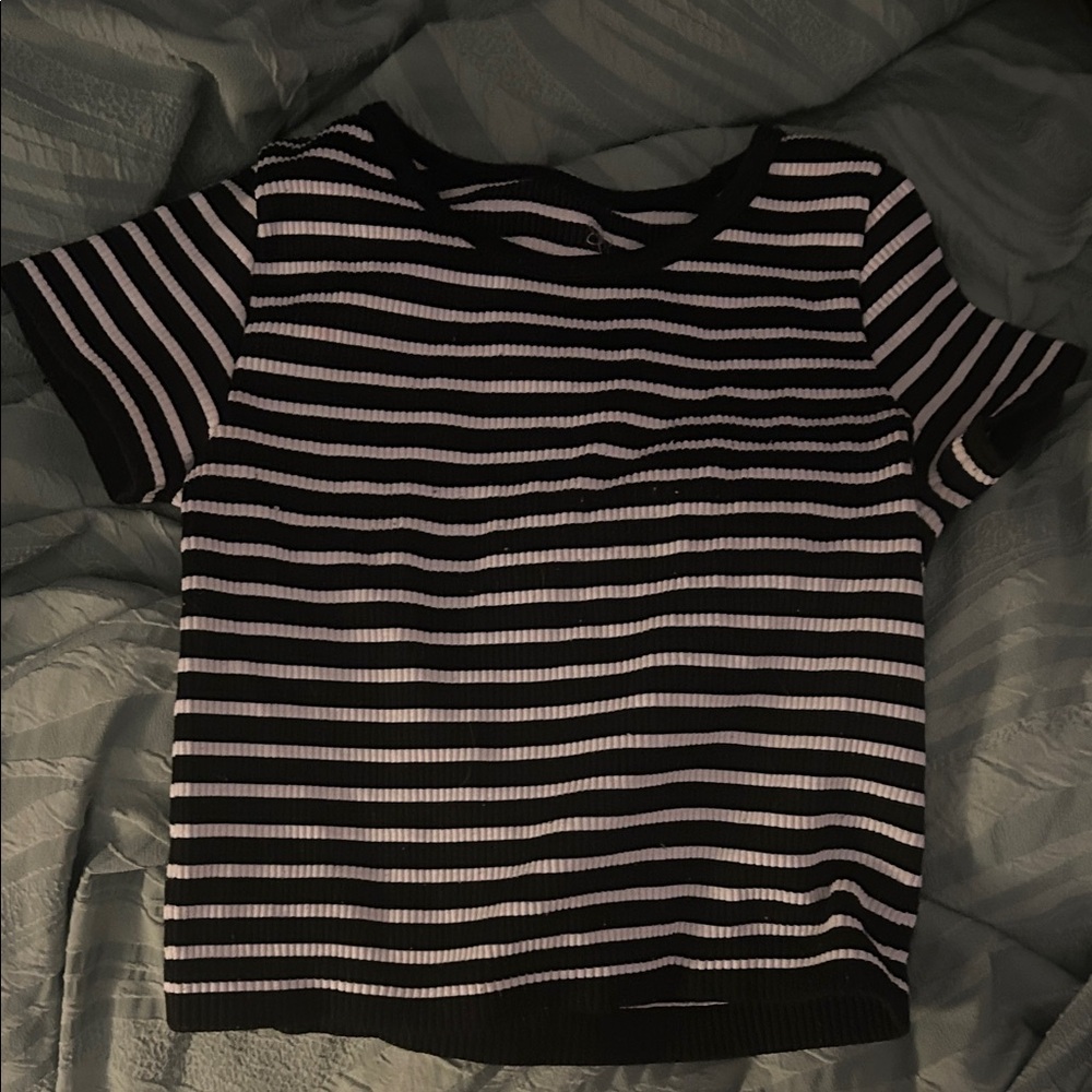 Black and White Striped T-Shirt